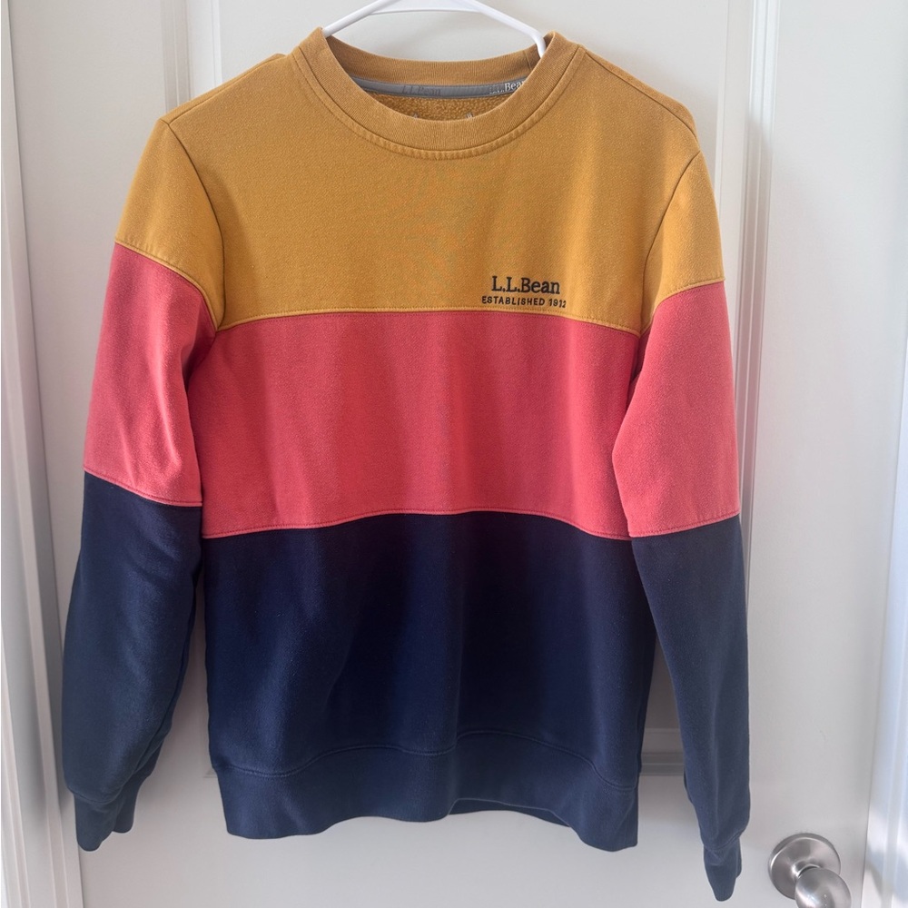 L.L. Bean Men's 1912 Heritage Color-block Crewneck Sweater